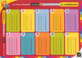 Couverture du produit · Les mémos effaçables - La Multiplication