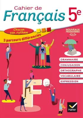 Couverture du produit · Cahier de Français 5e éd. 2016 - Cahier de l'élève