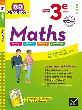 Couverture du produit · Maths 3e Spécial Brevet - Nouveau programme 2016