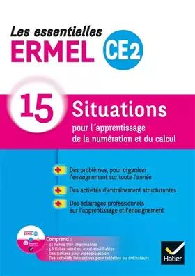 Couverture du produit · Les Essentielles ERMEL - Maths CE2 Éd. 2019 - Guide + CDRom