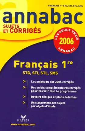 Couverture du produit · Français 1e STG, STI, STL, SMS