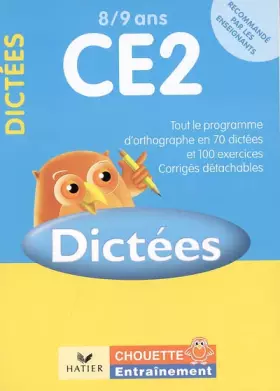 Couverture du produit · Dictées CE2 8/9 ans : Exercices de base