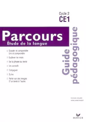 Couverture du produit · Parcours français CE1- Guide Pédagogique