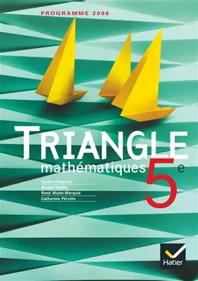 Couverture du produit · Mathématiques 5e : Programme 2006