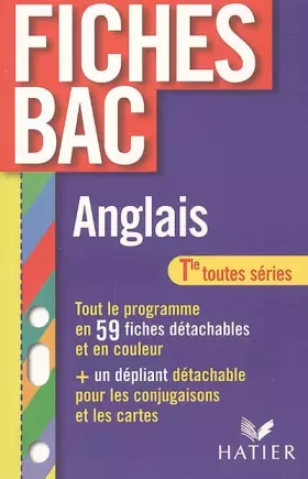 Couverture du produit · Anglais Tle Toutes séries