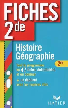 Couverture du produit · Histoire-Géographie 2e