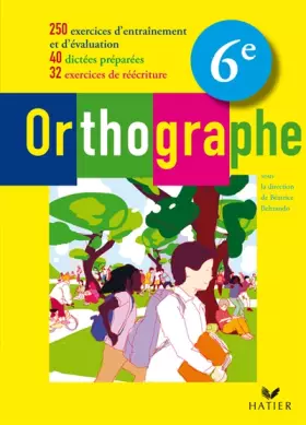 Couverture du produit · Orthographe 6e