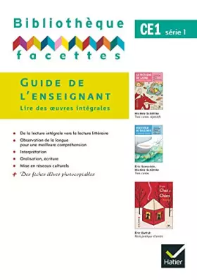 Couverture du produit · Facettes CE1, Guide de l'enseignant 1 (titres 1, 2 et 3)