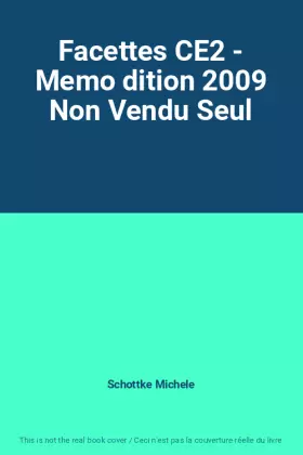 Couverture du produit · Facettes CE2 - Memo dition 2009 Non Vendu Seul