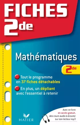 Couverture du produit · Fiches Bac Mathématiques 2nde