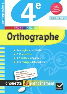 Couverture du produit · Orthographe 4e