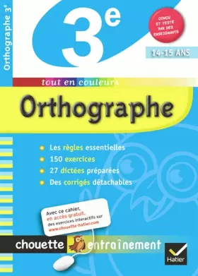 Couverture du produit · Orthographe 3e