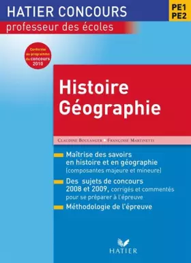 Couverture du produit · Concours CRPE Histoire-géographie