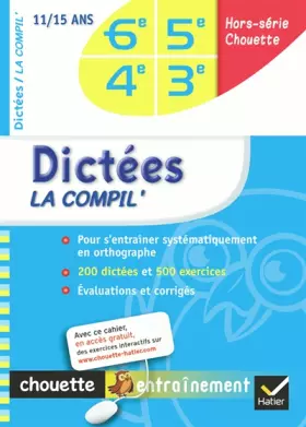 Couverture du produit · Dictées la compil' 6e-5e-4e-3e