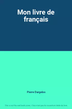 Couverture du produit · Mon livre de français