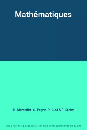 Couverture du produit · Mathématiques
