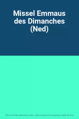 Couverture du produit · Missel Emmaus des Dimanches (Ned)