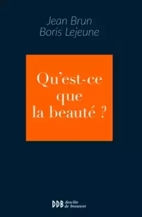 Couverture du produit · Qu'est-ce que la beauté ?