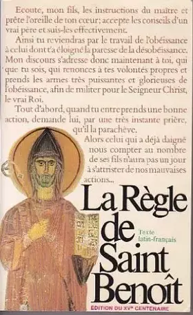 Couverture du produit · La règle de saint Benoît