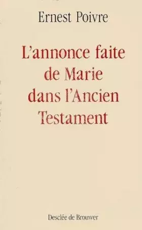 Couverture du produit · L'annonce faite de Marie dans l'Ancien Testament