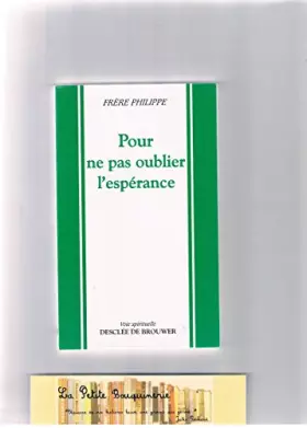 Couverture du produit · Pour ne pas oublier l'espérance