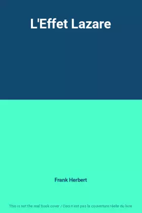 Couverture du produit · L'Effet Lazare