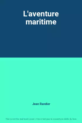 Couverture du produit · L'aventure maritime
