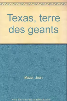 Couverture du produit · Texas terre des géants
