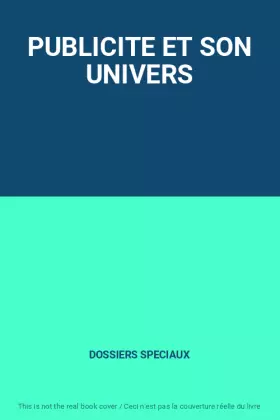 Couverture du produit · PUBLICITE ET SON UNIVERS