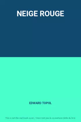 Couverture du produit · NEIGE ROUGE