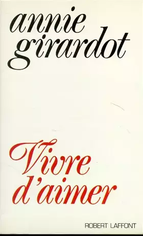 Couverture du produit · Vivre d'aimer