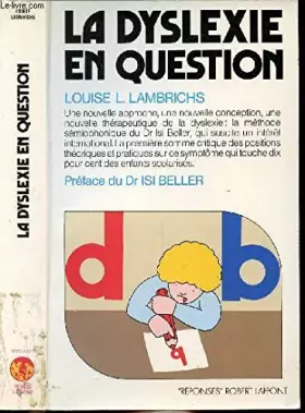 Couverture du produit · DYSLEXIE EN QUESTION