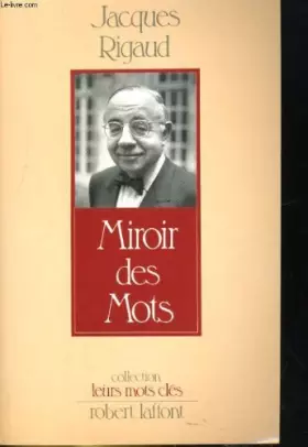 Couverture du produit · MIROIR DES MOTS