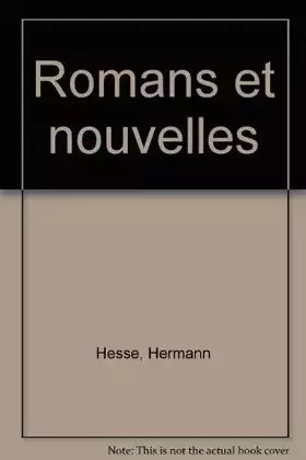 Couverture du produit · Romans et nouvelles