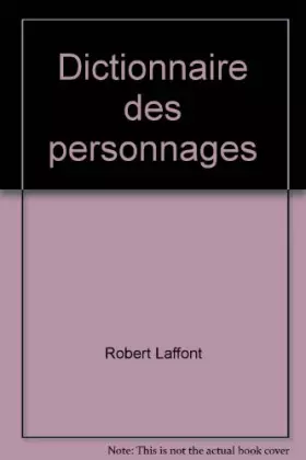 Couverture du produit · Dictionnaire des personnages