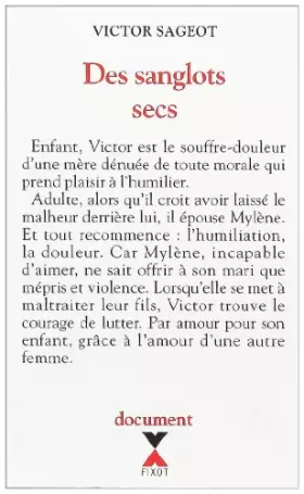 Couverture du produit · DES SANGLOTS SECS