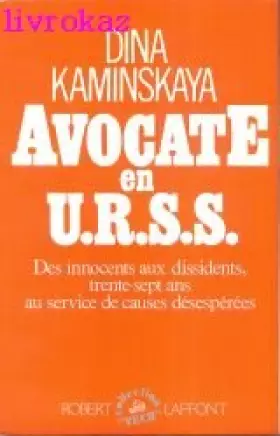 Couverture du produit · Avocate en urss