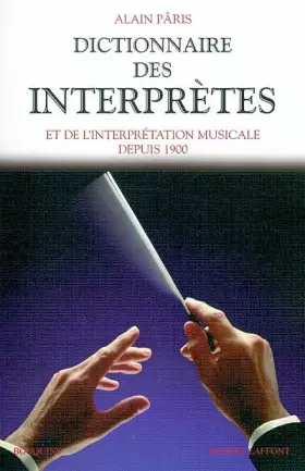 Couverture du produit · Dictionnaire des interprètes