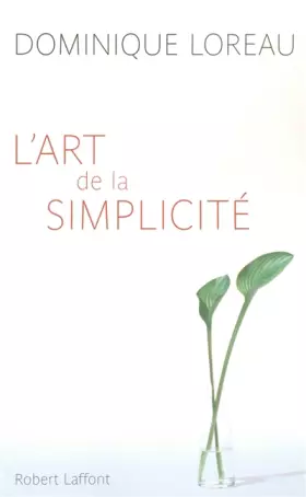 Couverture du produit · L'art de la simplicité