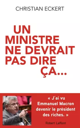 Couverture du produit · Un ministre ne devrait pas dire ça