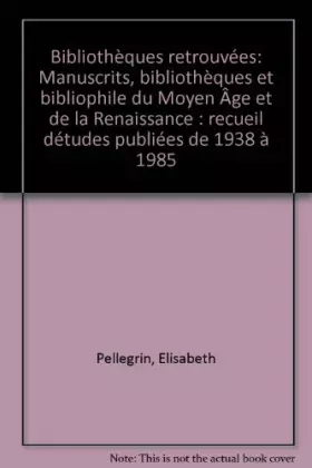 Couverture du produit · Bibliotheques Retrouvees