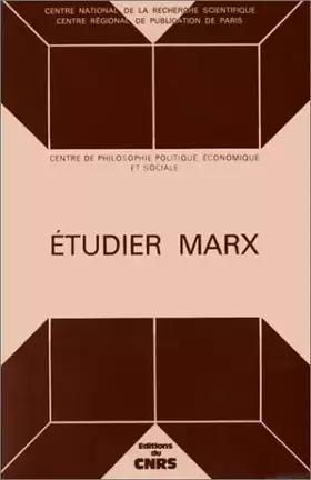 Couverture du produit · Etudier Marx