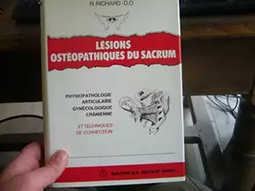 Couverture du produit · Lésions ostéopathiques du sacrum