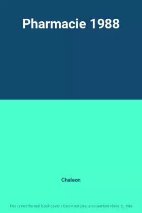 Couverture du produit · Pharmacie 1988