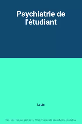 Couverture du produit · Psychiatrie de l'étudiant