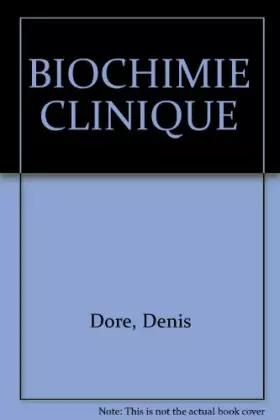 Couverture du produit · BIOCHIMIE CLINIQUE