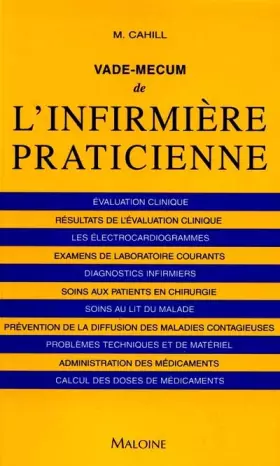 Couverture du produit · Vade-mecum de l'infirmière praticienne