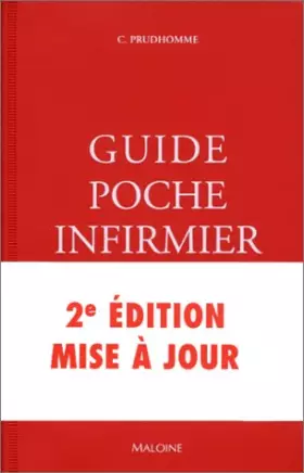 Couverture du produit · GUIDE POCHE INFIRMIER. 2ème édition mise à jour