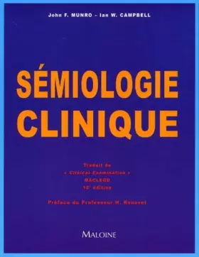 Couverture du produit · SEMIOLOGIE CLINIQUE