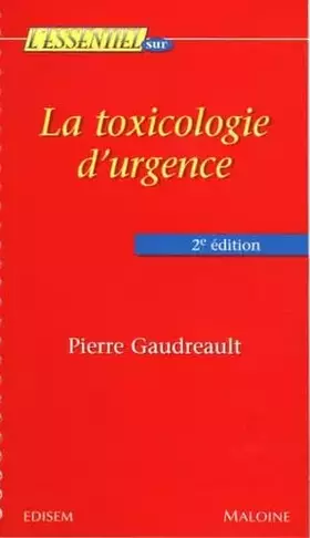 Couverture du produit · La toxicologie d'urgence